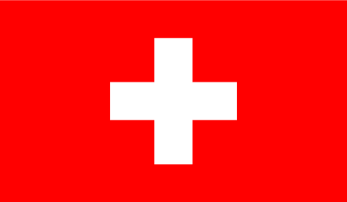 Switzerland flag representing structured education and international organizations